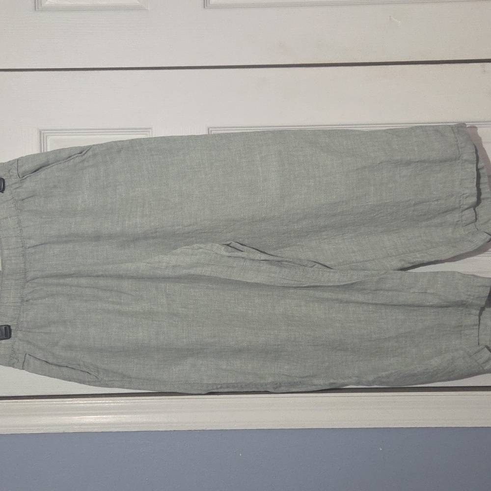Cynthia Rowley Light Mint Green Linen Chinos Size M